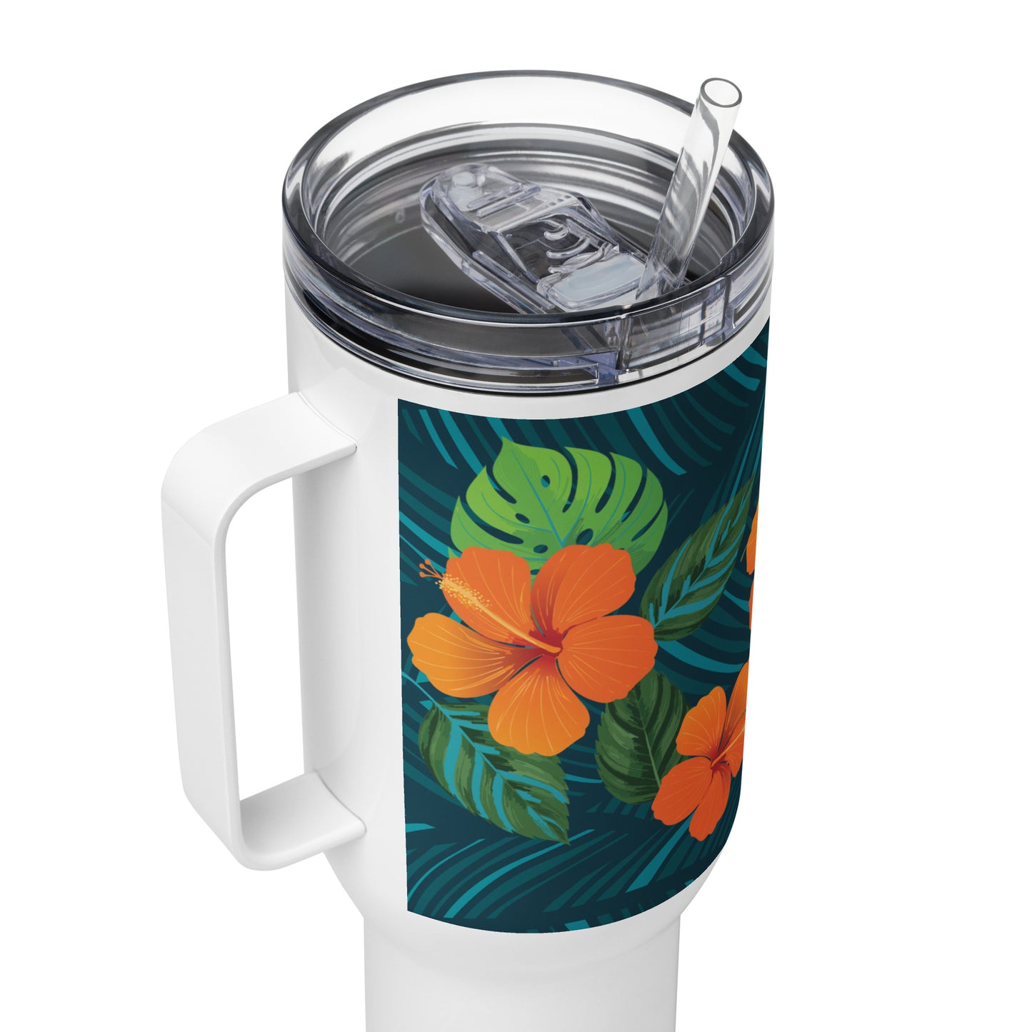 Andargos Maga Flower 40 Oz Stainless Steel Travel Mug