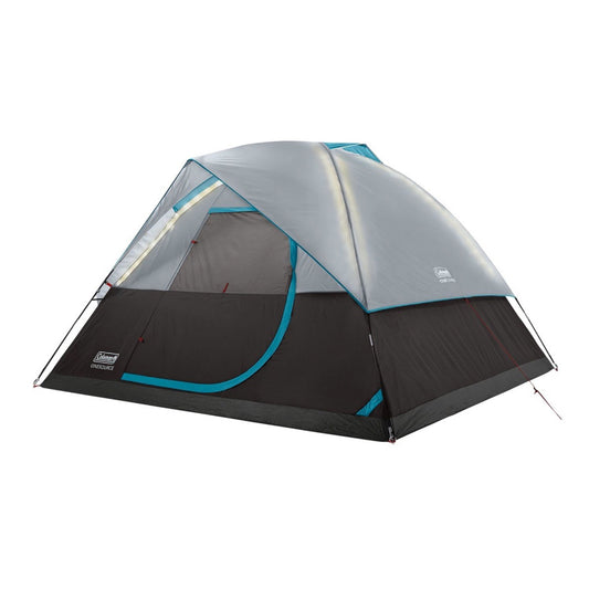 Tenda de cúpula de acampamento recarregável Coleman OneSource para 4 pessoas com sistema de fluxo de ar e iluminação LED [2000035457]