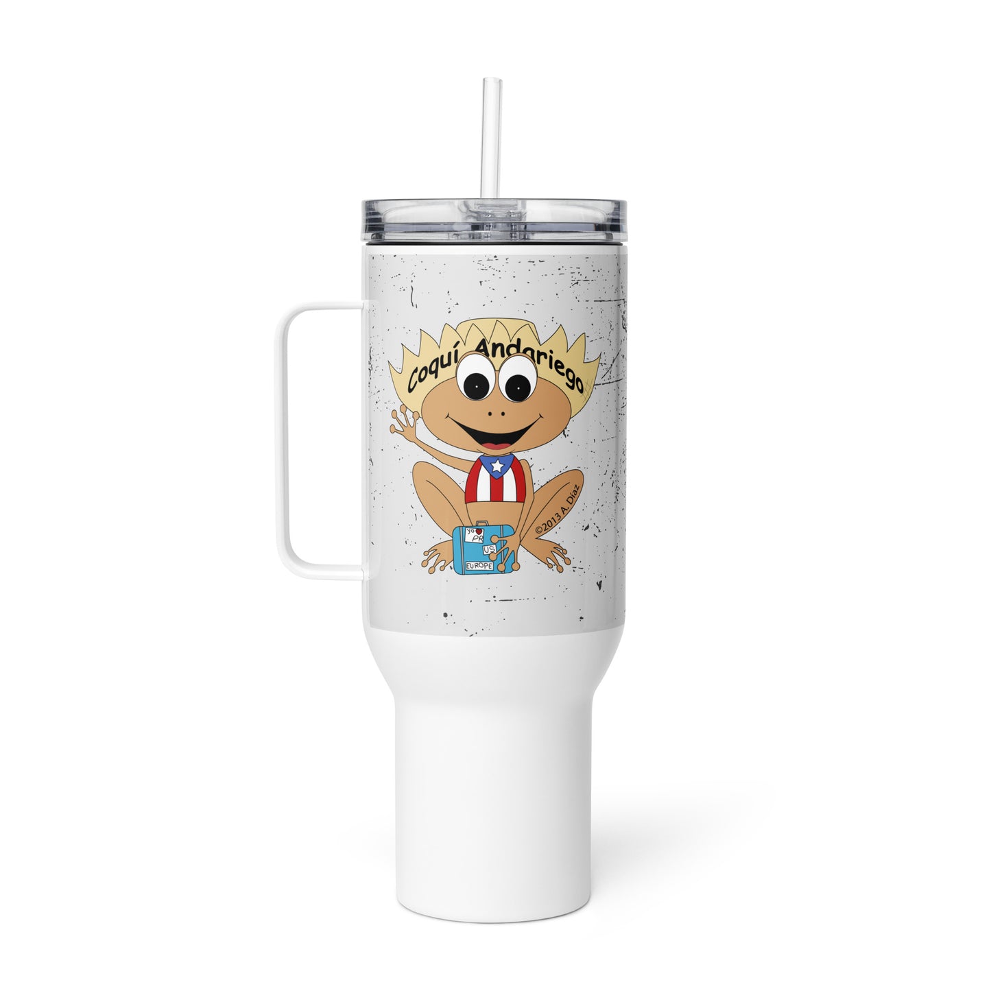 Coquí Andariego in Aguas Buenas – 40oz Stainless Steel Travel Mug