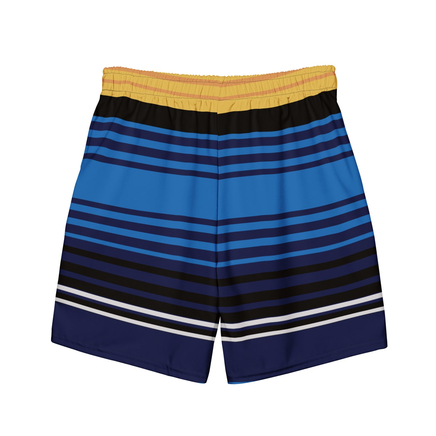 Retro Lines Recycled Men's Swim Trunks