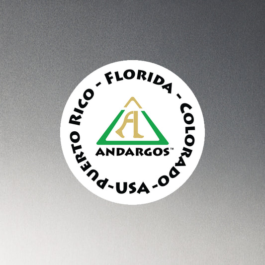 Andargos Logo PR FL CO USA Magnet Sticker