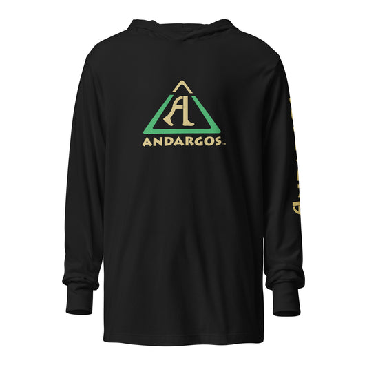 Andargos Logo Hooded Unisex Long-Sleeve Tee