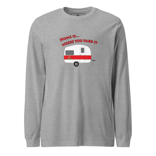 AO Home es donde estacionas, camiseta de manga larga unisex