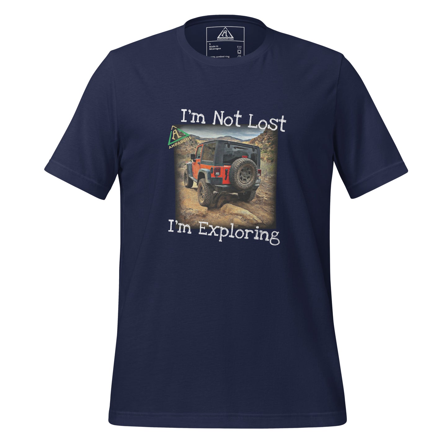 No estoy perdido, estoy explorando la camiseta unisex