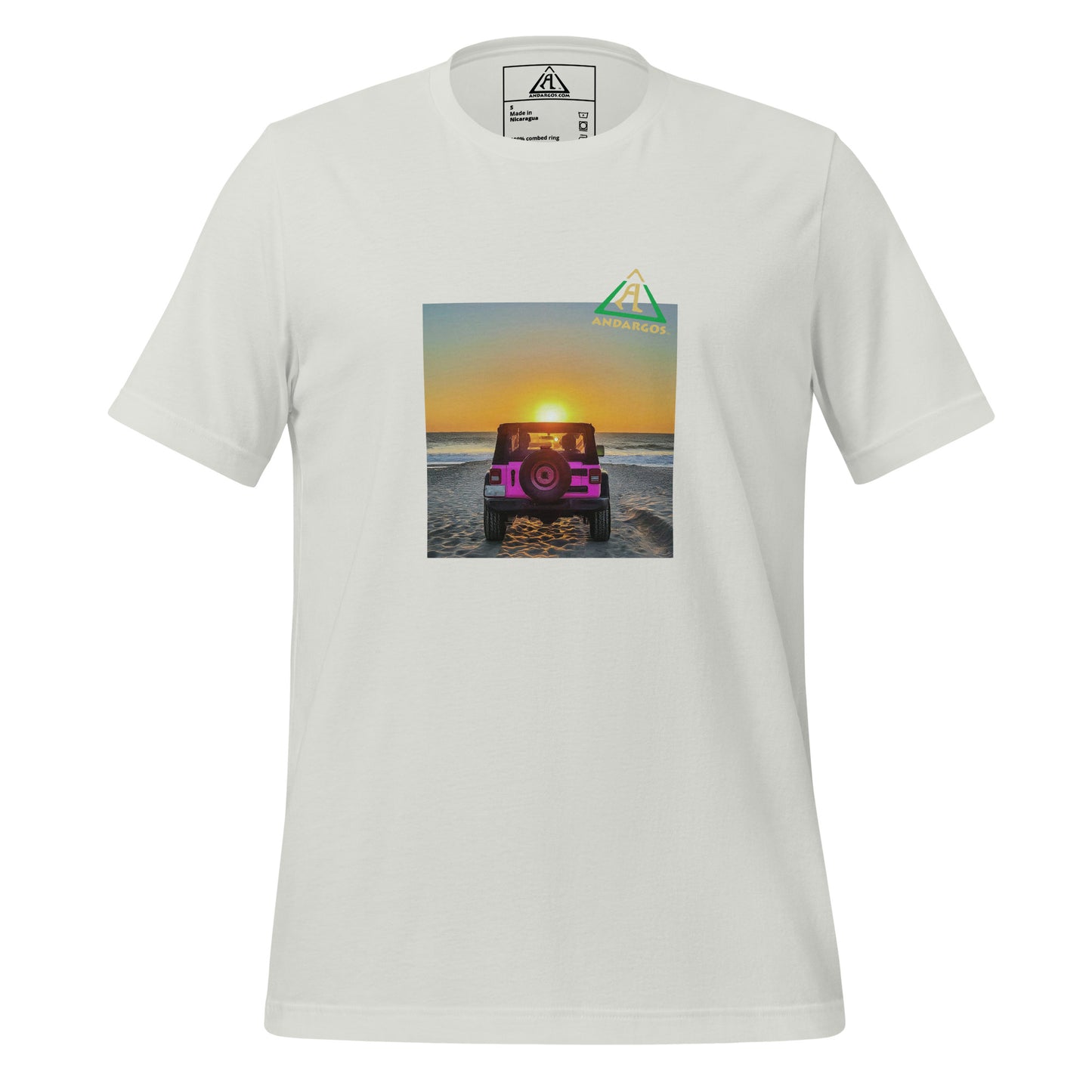 Camiseta unisex Atardecer rosa