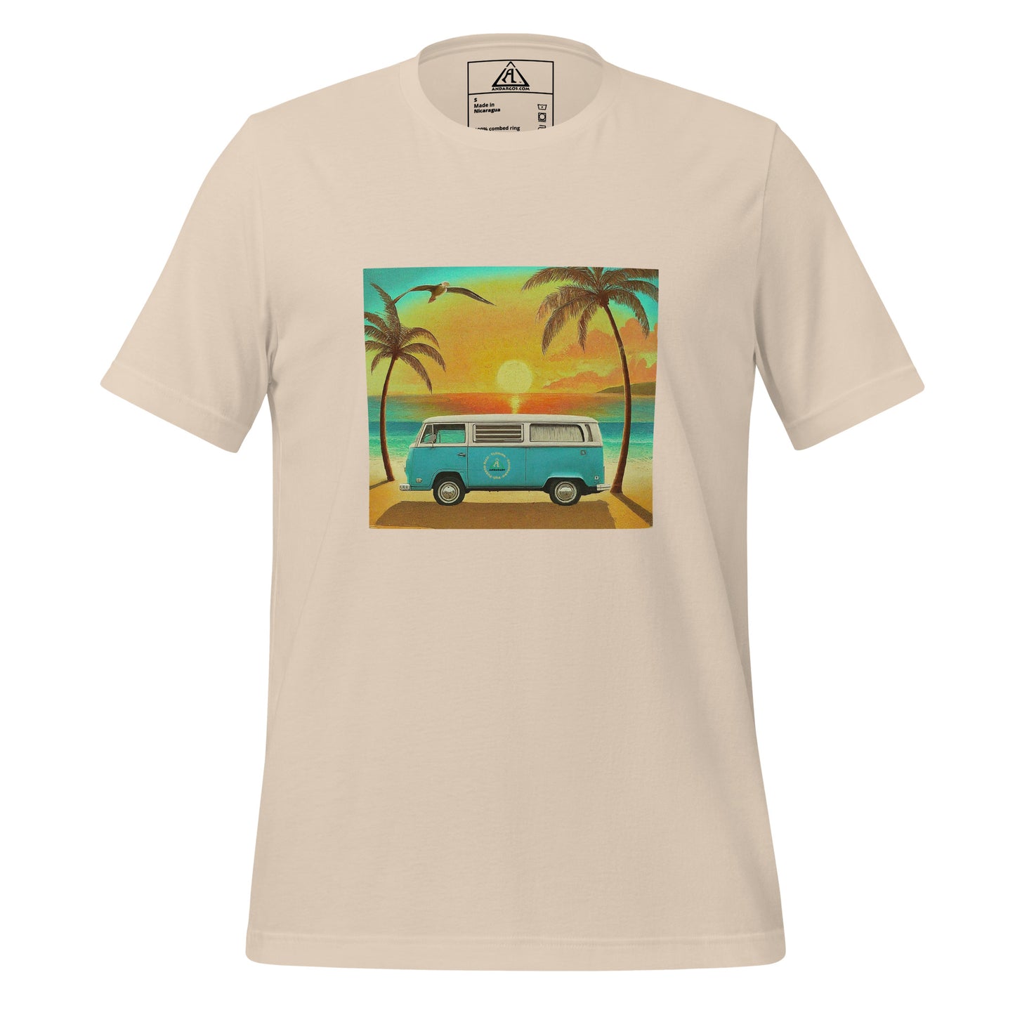 Camiseta unisex Kombi Beach Sunset