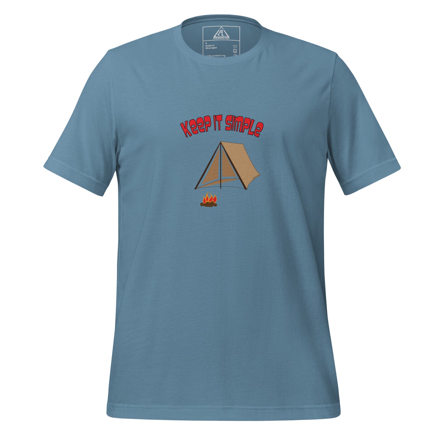 Andariego Outdoors - Mantenha a simplicidade, camiseta unissex