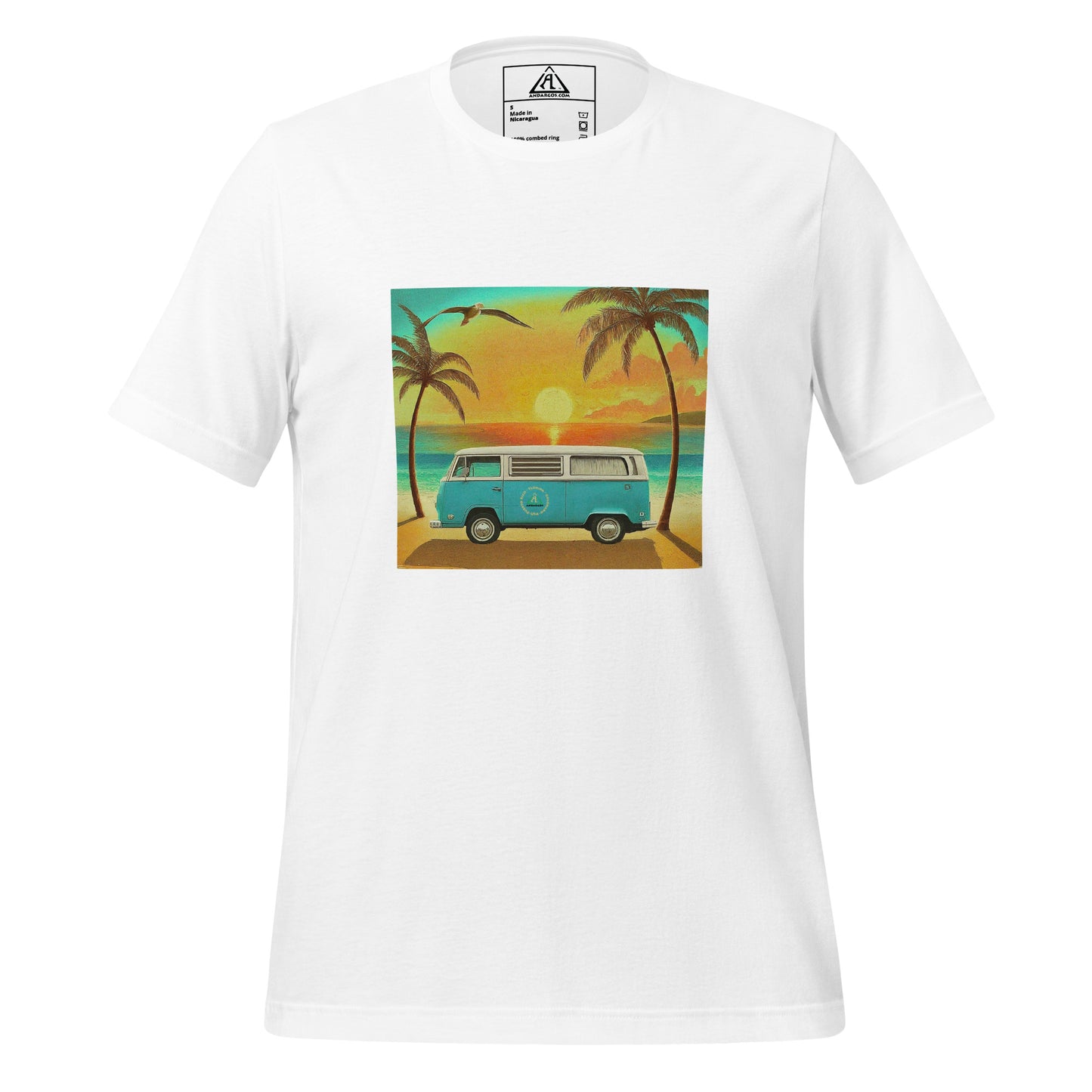 Camiseta unisex Kombi Beach Sunset