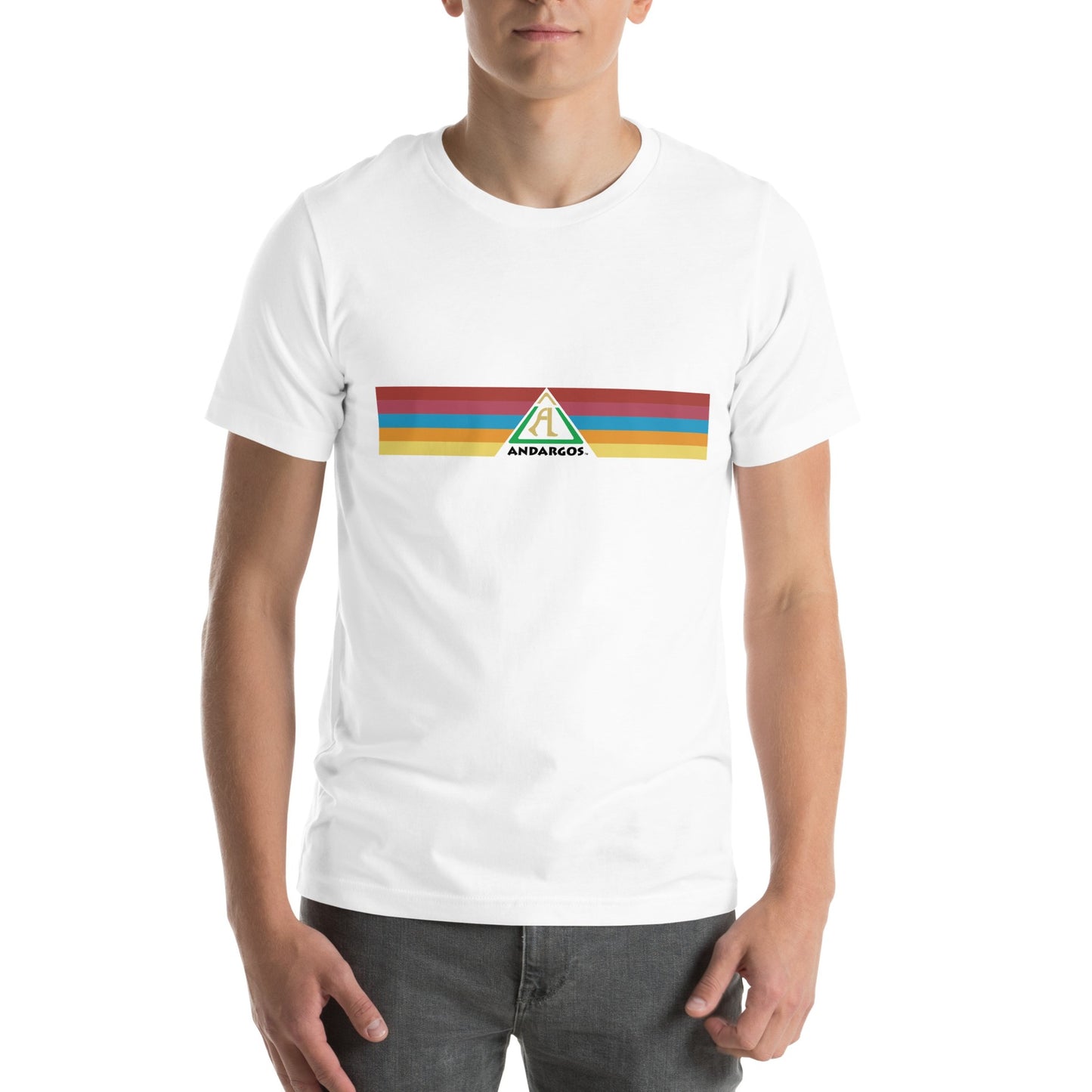 Andargos Retro Colors Lines Cotton Unisex T-Shirt