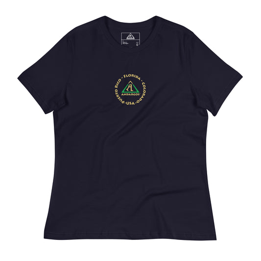 AO LOGO PR, FL, CO, EE. UU. - Camiseta ancha mujer